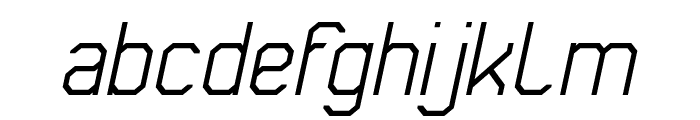 Characteristic Italic Font LOWERCASE
