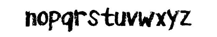 Charcoal Crayon Regular Font LOWERCASE