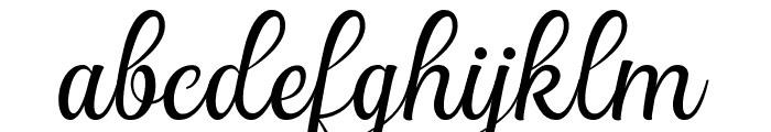 Chardmilk Script Regular Font LOWERCASE