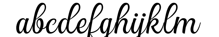 ChardmilkScript-Regular Font LOWERCASE