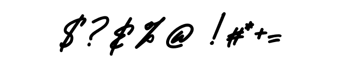 Charism Signature Font OTHER CHARS