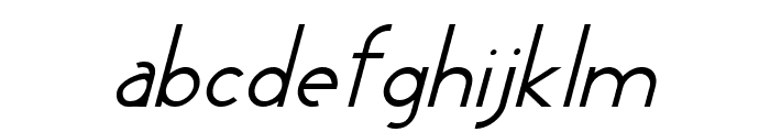 Charles Light Italic Font LOWERCASE