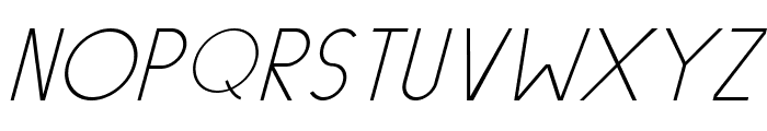 Charles Thin Italic Font UPPERCASE