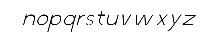 Charles Thin Italic Font LOWERCASE