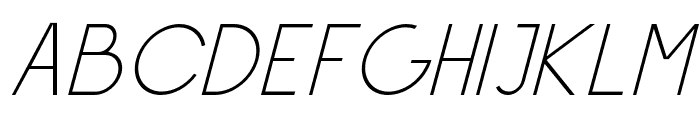 Charles-ThinItalic Font UPPERCASE