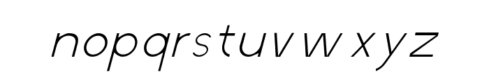 Charles-ThinItalic Font LOWERCASE