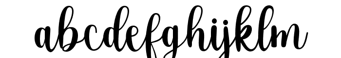 CharlesyaScript-Regular Font LOWERCASE
