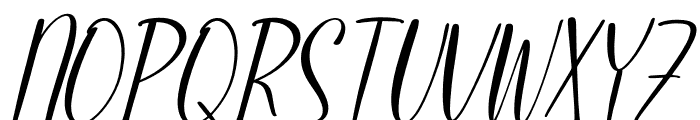 Charlotte Lucky Italic Font UPPERCASE