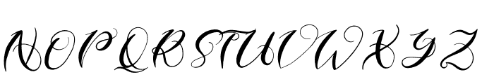 Charlotte Pharly Italic Font UPPERCASE