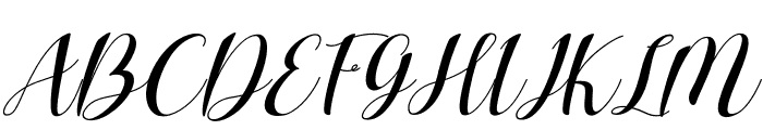 Charlotte Wilson Italic Font UPPERCASE