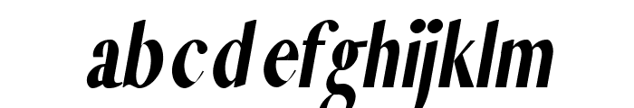 Charlton Bold Italic Font LOWERCASE