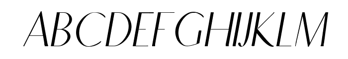 Charlton Light Italic Font UPPERCASE