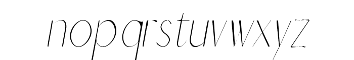 Charlton Thin Italic Font LOWERCASE