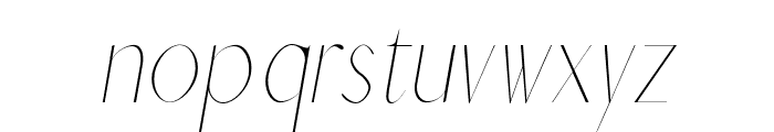 Charlton-ThinItalic Font LOWERCASE