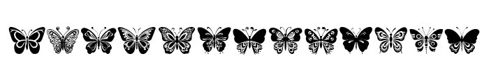 Charm Butterfly Regular Font UPPERCASE