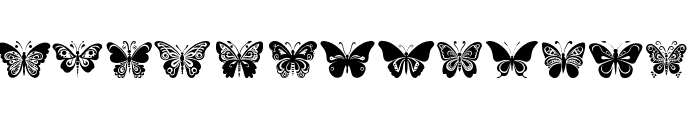 Charm Butterfly Regular Font UPPERCASE