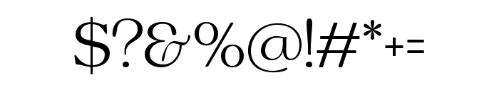 CharmanSerif-ExtraLight Font OTHER CHARS