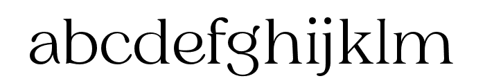 CharmanSerif-ExtraLight Font LOWERCASE