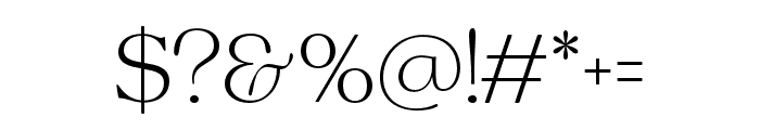 CharmanSerif-Thin Font OTHER CHARS