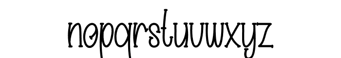 Charming Alpabet Font LOWERCASE