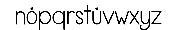 Charming Love Font LOWERCASE