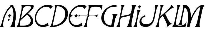 Charming Ornate Italic Font LOWERCASE