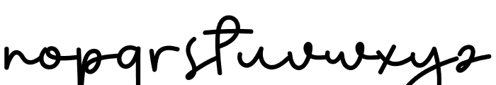 Charming Signature Font LOWERCASE