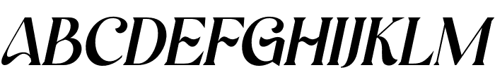 Charquid Italic Font UPPERCASE