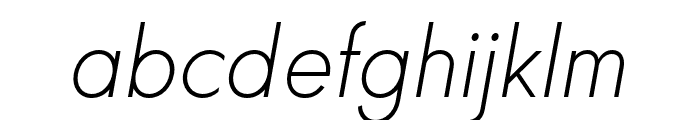 Charrow Extralight Italic Font LOWERCASE