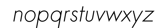 Charrow Extralight Italic Font LOWERCASE