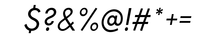 Charrow Medium Italic Font OTHER CHARS