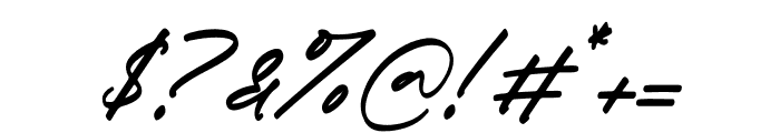 Charstter Fieldman Italic Font OTHER CHARS