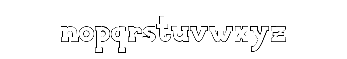 ChartistOutline Font LOWERCASE