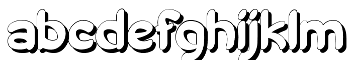Chayno Shadow Font LOWERCASE