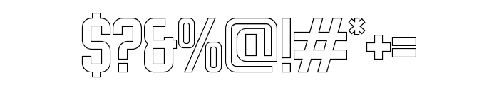 Cheapsman-Outline Font OTHER CHARS