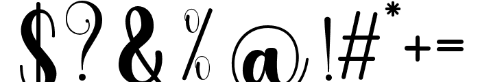 Cheby-Regular Font OTHER CHARS