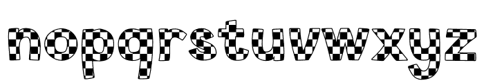 Checkered Font LOWERCASE