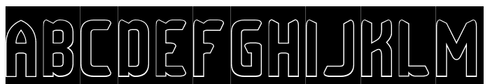 Checkmate-Hollow-Inverse Font UPPERCASE