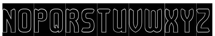 Checkmate-Hollow-Inverse Font UPPERCASE