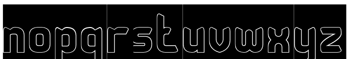 Checkmate-Hollow-Inverse Font LOWERCASE