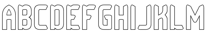 Checkmate-Hollow Font UPPERCASE