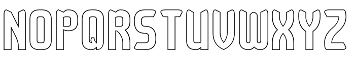 Checkmate-Hollow Font UPPERCASE