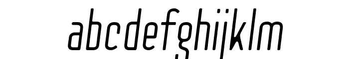 Checkpoint-Lightitalic Font LOWERCASE