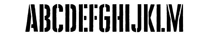 CheddarGothicStencil Font LOWERCASE