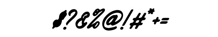 Chedilla Italic Font OTHER CHARS