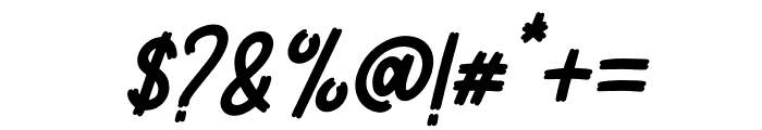 Cheerful Flower Italic Font OTHER CHARS