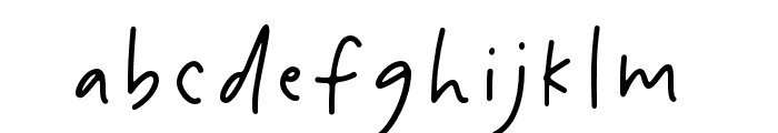 Cheerful Monday Font LOWERCASE