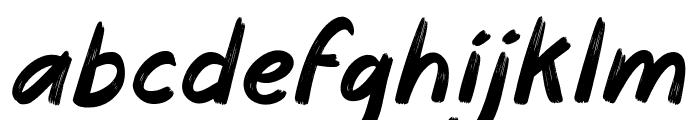 Cheerful Summer Italic Font LOWERCASE