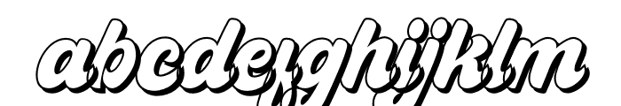 Cheers Outline Font LOWERCASE