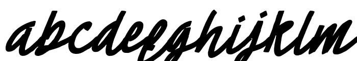 Cheeselatte-Italic Font LOWERCASE